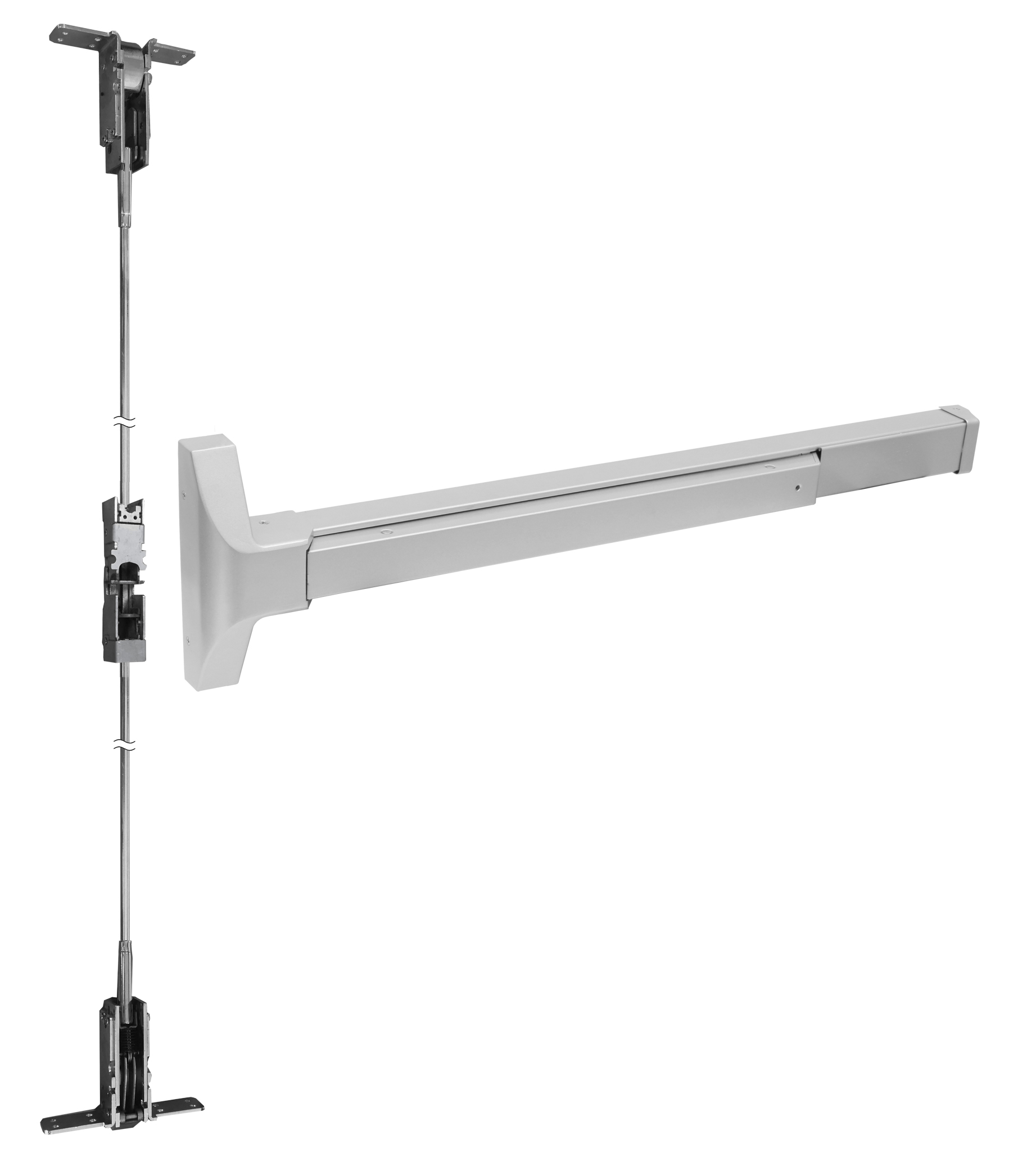 TownSteel ED3747 Grade 1 Narrow Stile Concealed Vertical Rod Exit Device