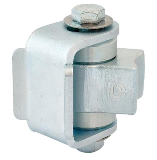 D&D CI3000R Shut It BadAss Center Mount Weld-On Gate Hinge for Round Post, Finish-Zinc