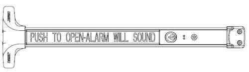 Detex ADVANTEX Delayed Egress Peel and Stick Door Signage Chart