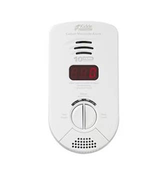 Kidde KN-COP-DP-10YB Plug-in Carbon Monoxide Alarm w/ Sealed Lithium Battery, Digital Display & Voice Alarm, Bedroom
