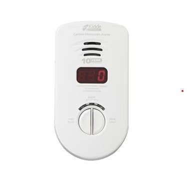 Kidde KN-COP-DP-10YL Smoke Alarm CO, Plug-in - Ten Year Sealed Backup - Dig. Disp. - Peak Level