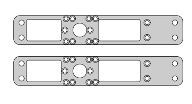 Cal-Royal 201 Shim Kit for 45-RIM & F45-RIM Exit Device, 1/8" (Thick)
