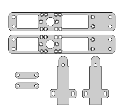 Cal-Royal 212 Shim Kit for 45-SVR & F45-SVR Exit Devices,  1/8" (Thick)