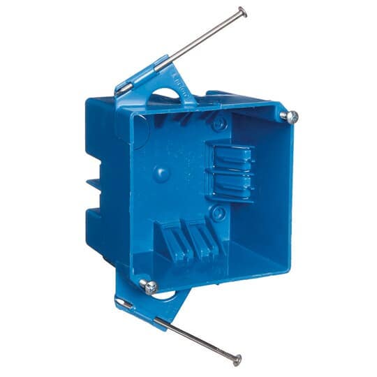 ABB Installation Products B432ARR-UPC 4" Square New Work Box w/ Captive Nails