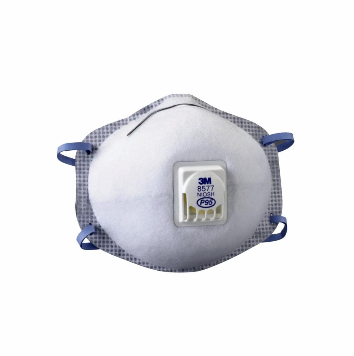 3M 8577P2-DC-PS Cool Flow, Valved Particulate Respirator for Paint Odor, 2/Pk