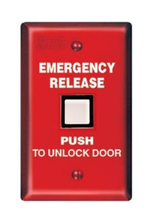SDC CB40 Emergency Access Communicating Bathroom Control, Finish - Red