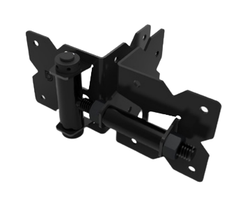 D&D DDSHSSA Stainless Steel, Self-Closing Hinge, Finish-Black (Pair)