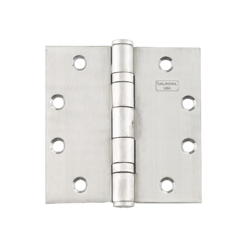 Cal-Royal BB31-316 US32DNRP Full Mortise Marine Grade 316 Stainless Steel  Hinge, 4 1/2" x 4 1/2", Satin Stainless Steel