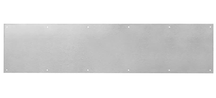 Rockwood K1038 Economy Duty Metal Kick Plate, .038" Thick, Satin Stainless Steel Finish