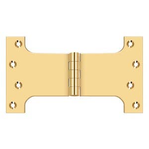 Deltana DSPA4580CR003 4-1/2" x 8" Parliament Hinge, Pair, Finish-PVD Polished Brass