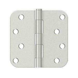 Deltana S44R5-H2H 4" x 4" x 5/8" Radius Hinge, Steel, Pair, Galvanized