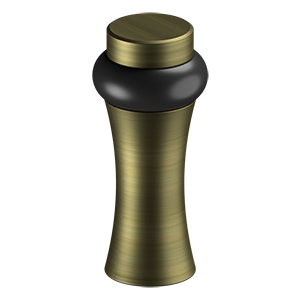 Deltana UFBD3505 Round Universal Floor Bumper 3-1/2", Decorative, Solid Brass