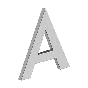 Deltana RNB 4" Letter A, B Series w/ Risers, Stainless Steel