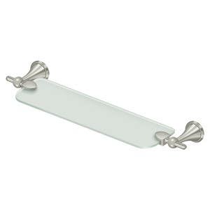 Deltana KH2015 KH Series, 20" Frosted Glass Shelf, Solid Brass