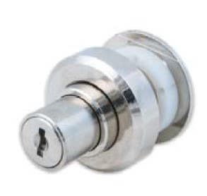FJM Security 3780 Plunger Lock w/Glass Door Spacer