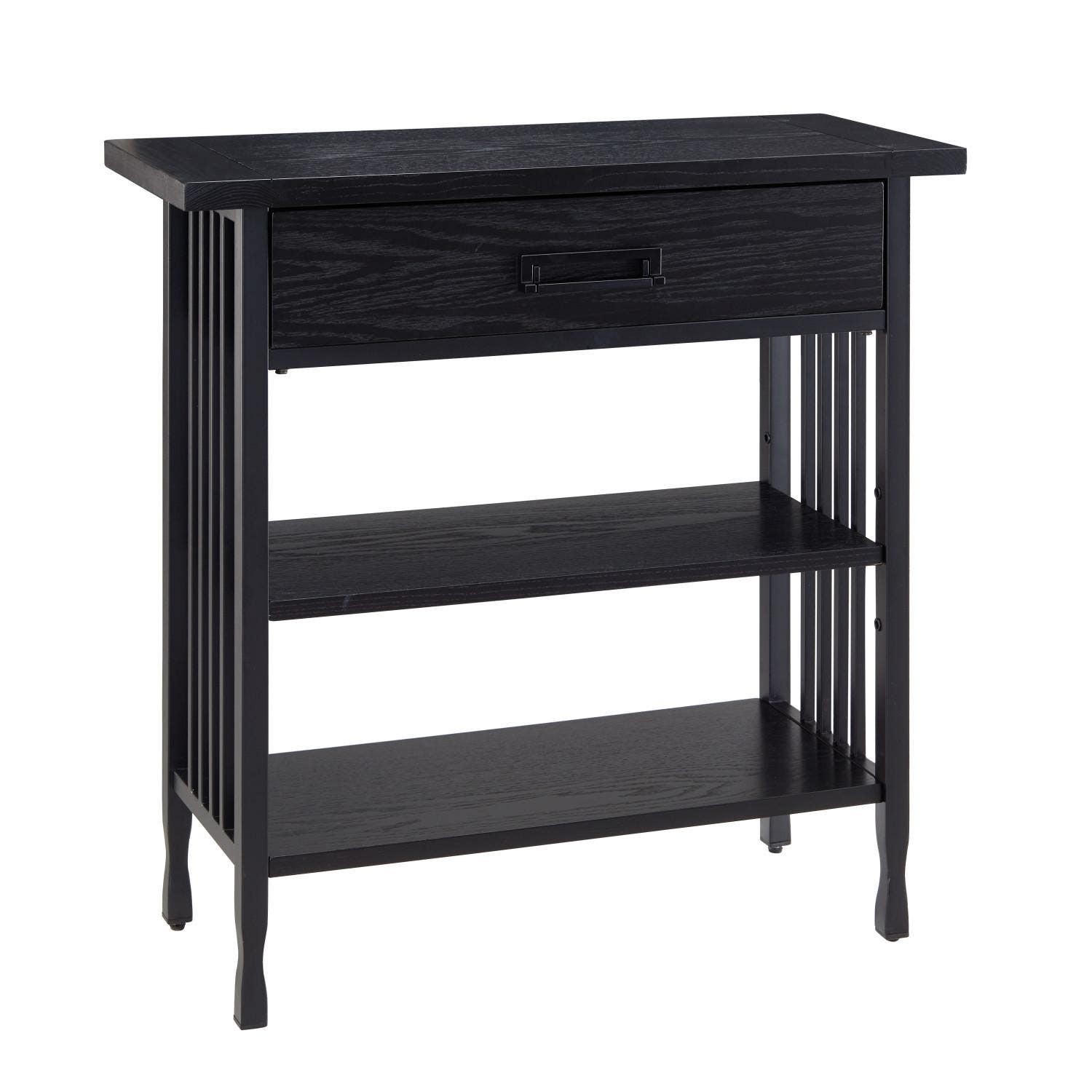 Design House 11261 Ironcraft 1-Drawer Foyer Bookcase
