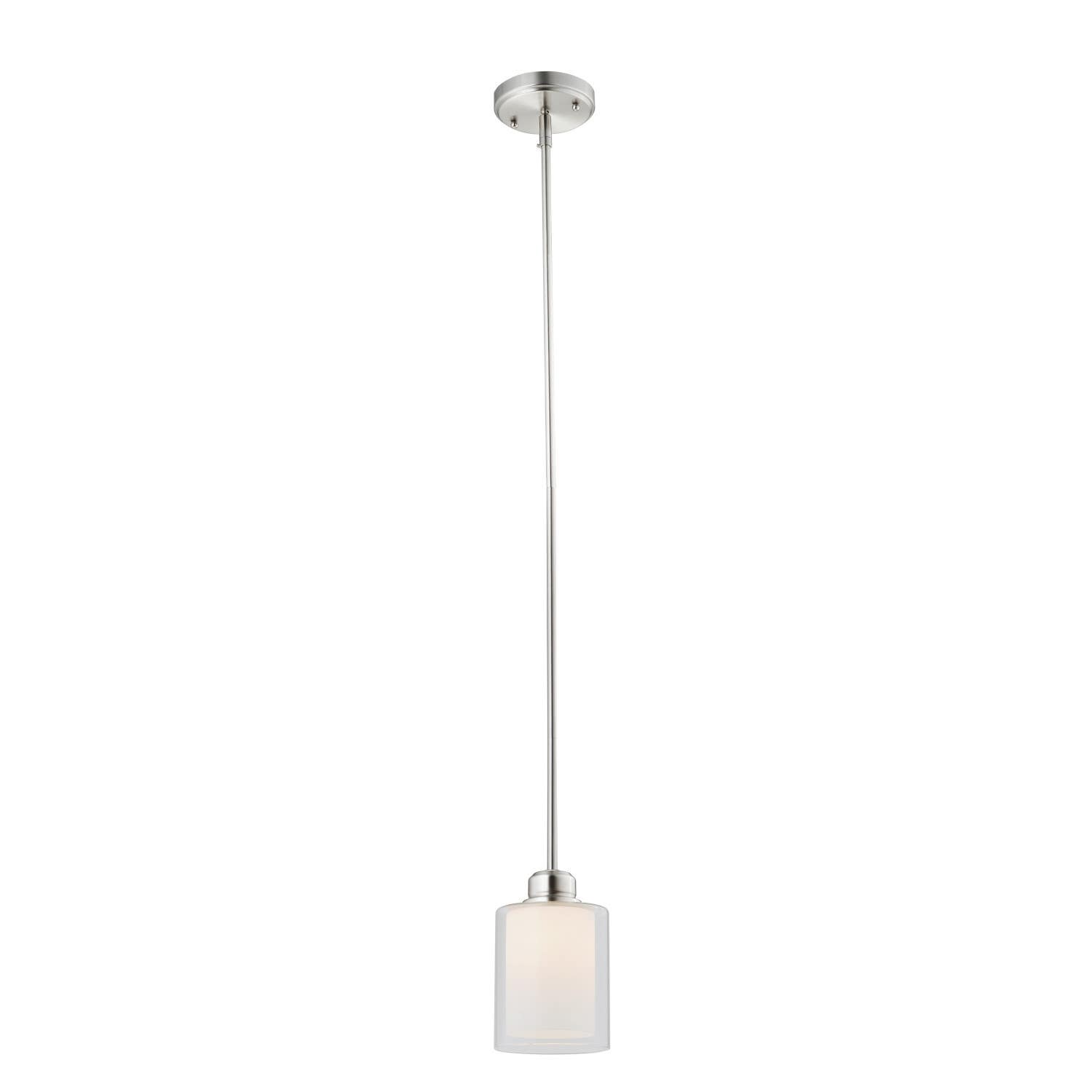 Design House 587345 Oslo Integrated LED Mini Pendant Light In Satin Nickel