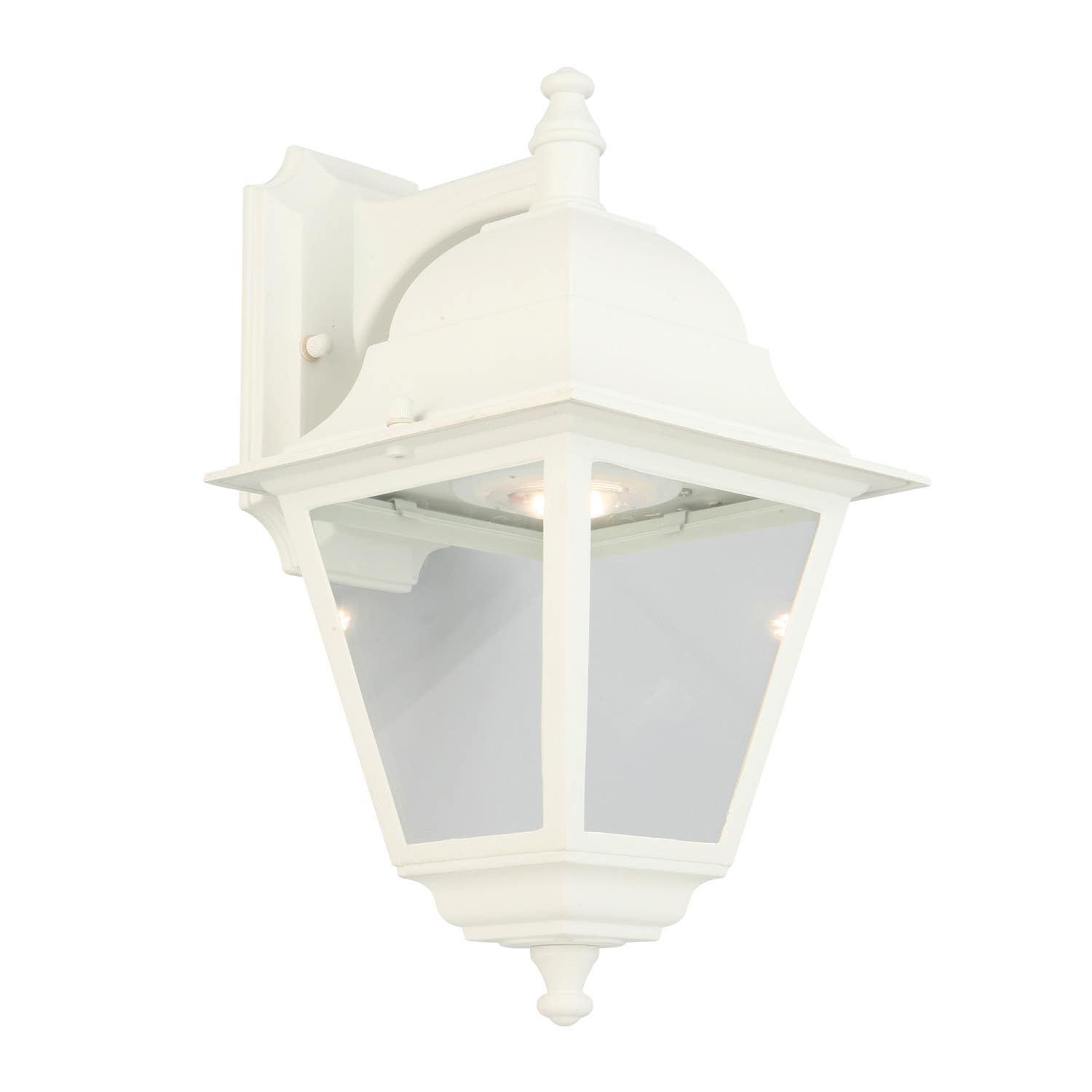 Design House 587956 Edwardo Outdoor LED Wall Light In White Finish