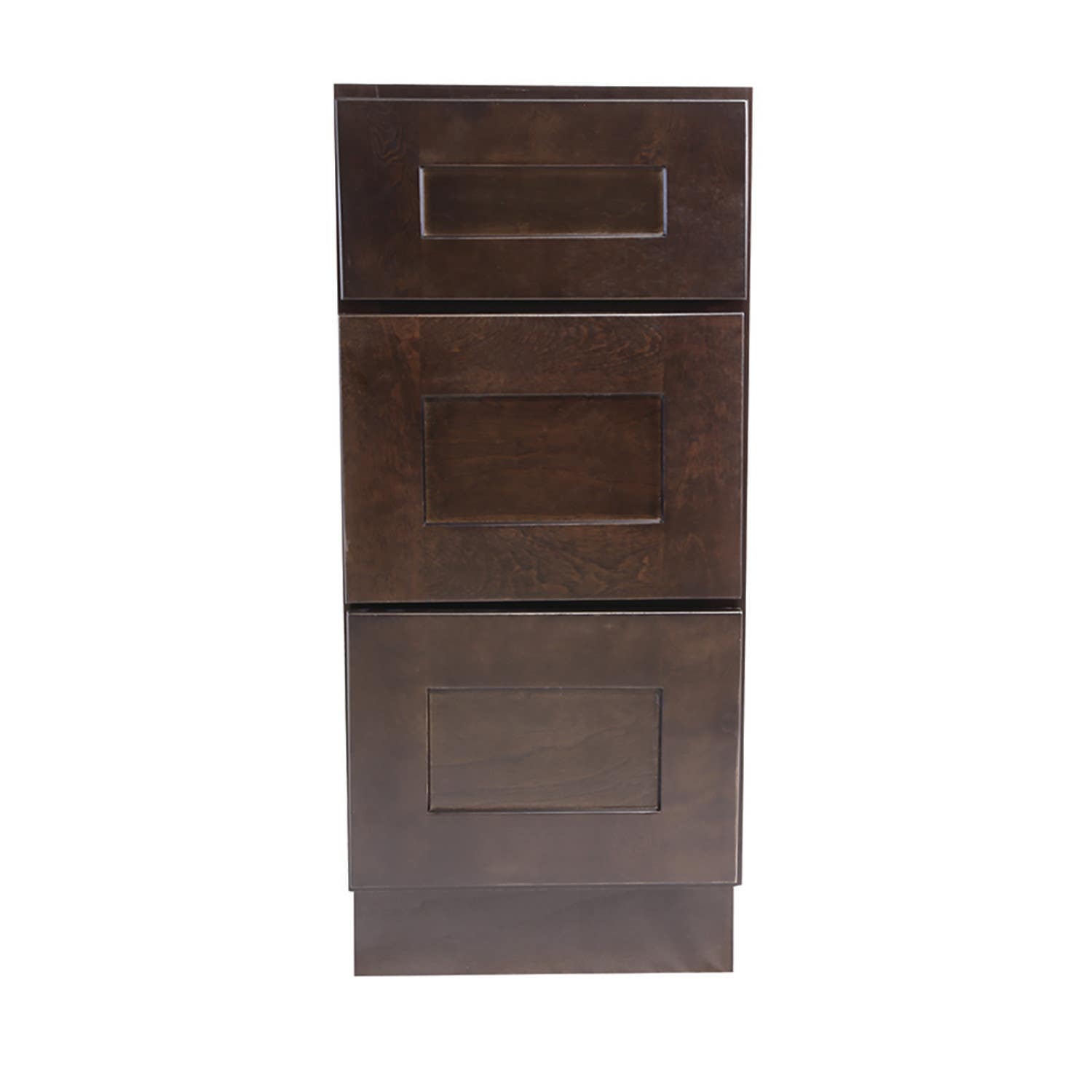 Design House 562033 Brookings 3-Drawer Base Cabinet In Espresso, Unassembled