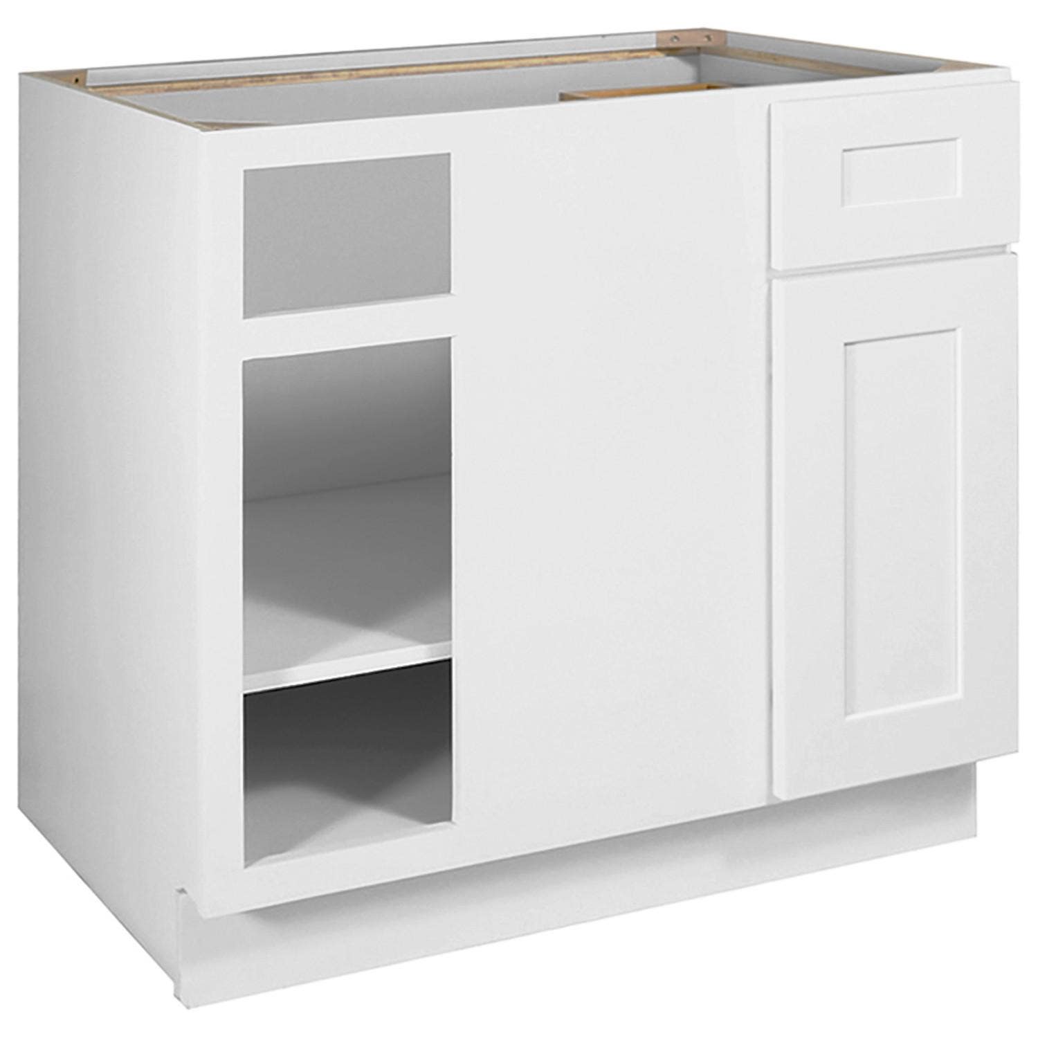 Design House 561522 Brookings Blind Base Cabinet In White, Left/Right Reversible, Unassembled