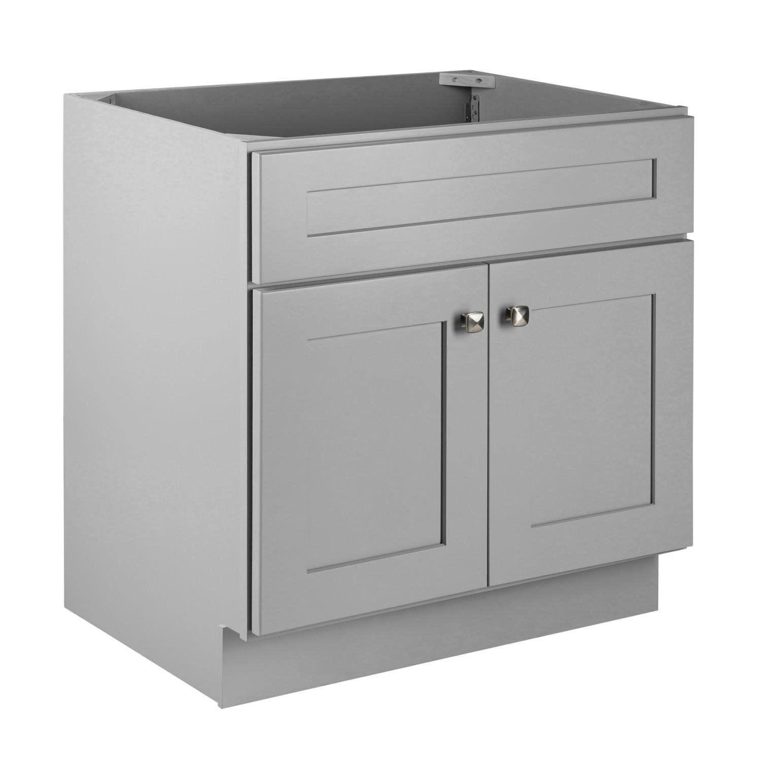 Design House 587089 Brookings 30" 2-Door Vanity In Gray, Unassembled