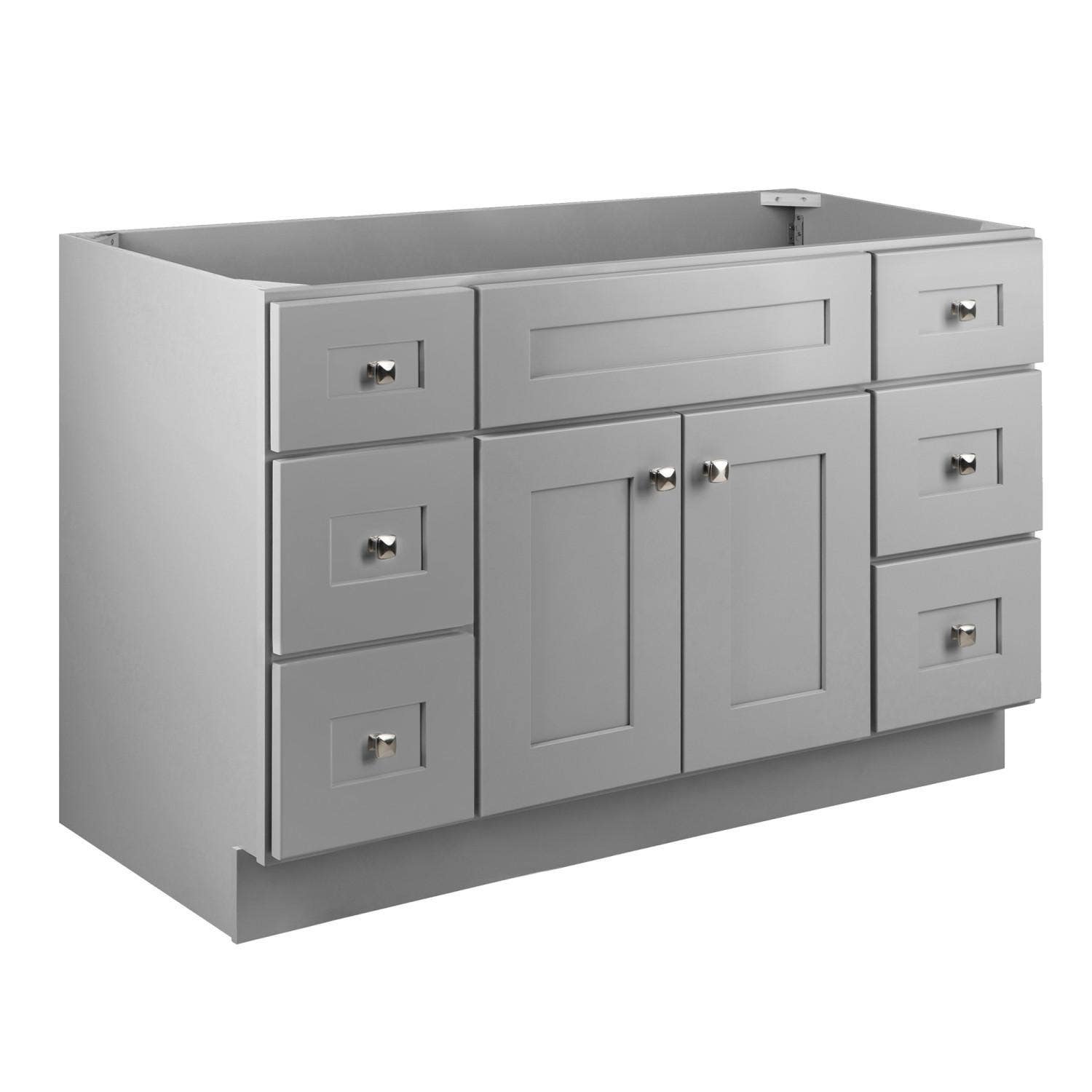 Design House 599001 Brookings 48" 2-Door 6-Drawer Vanity, Unassembled