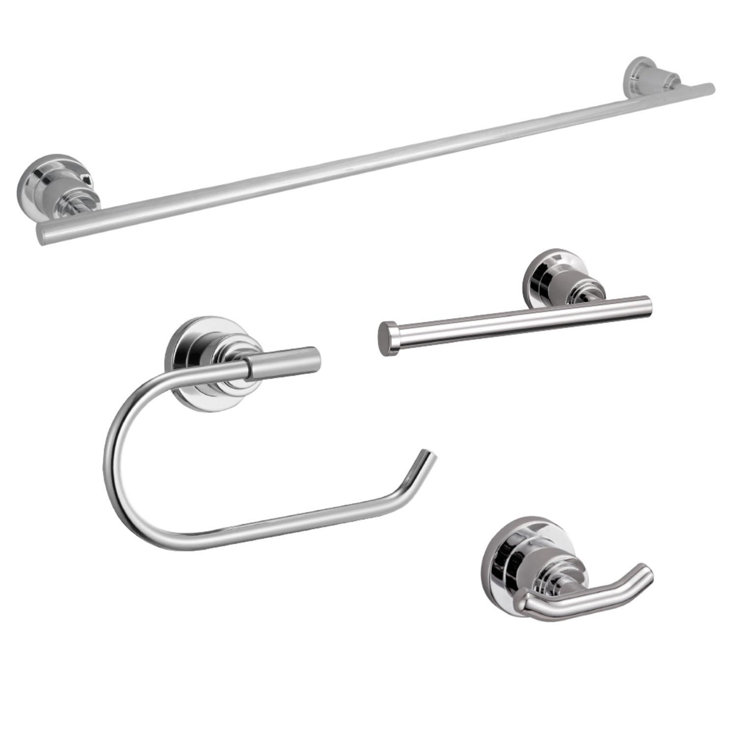 Design House 188656/64 Geneva 4-Piece Bathroom Hardware Kit