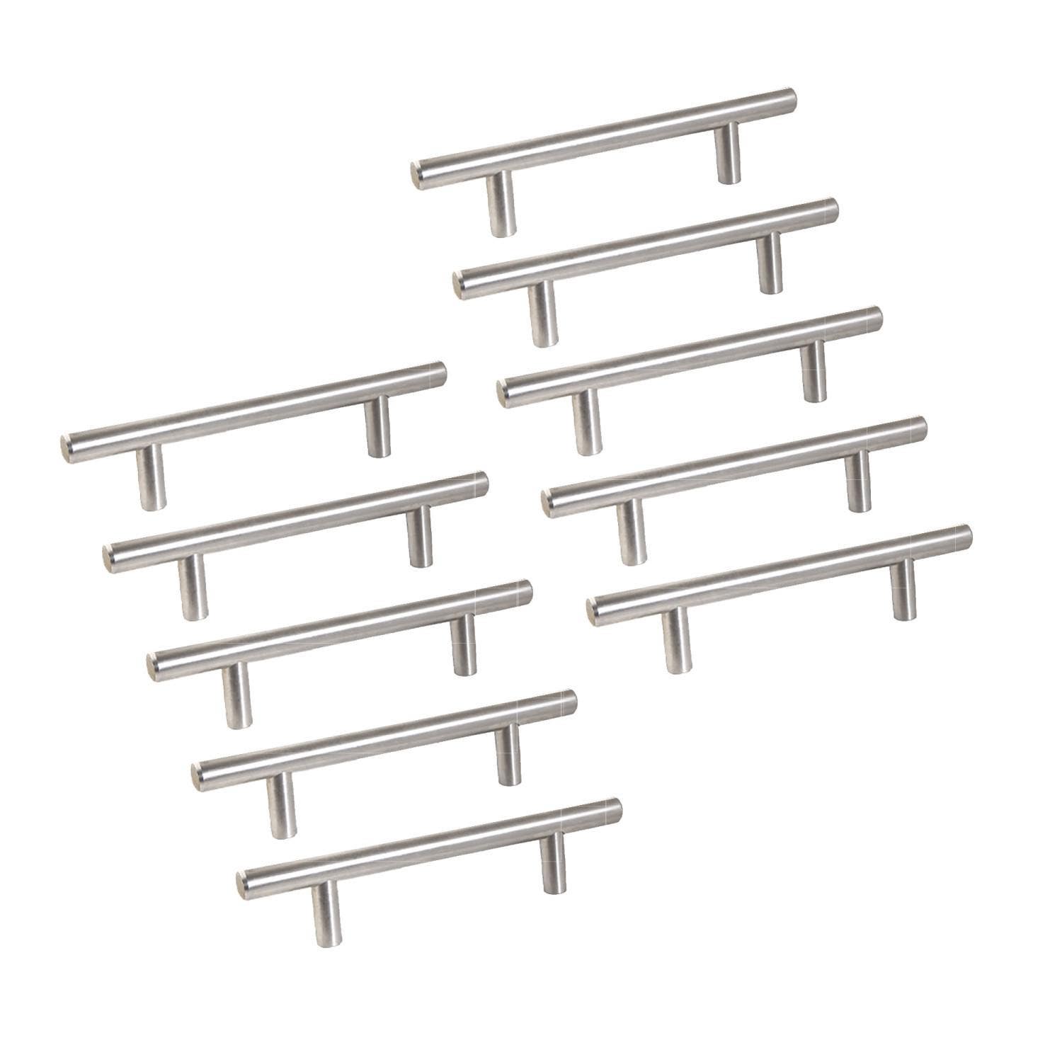 Design House 206573 Solid Truss Stainless Steel 8" CTC Cabinet Pull, 10-Pack