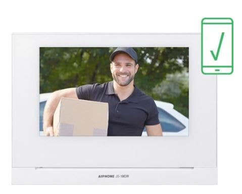 Aiphone JO-1MDW JO Series App Enabled 7" Touchscreen Monitor