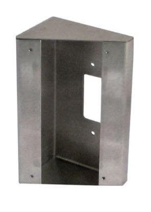 Aiphone SBX-DV30 30 Degree Angle Box, Surface Mount, Stainless Steel
