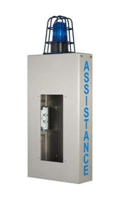 Aiphone WB-CA Wall Box with Caged Light and Assistance Lettering