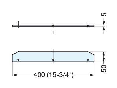 Sugatsune XL-US02-S014 Shelf Edge for Wood Shelf, Finish-Anodized
