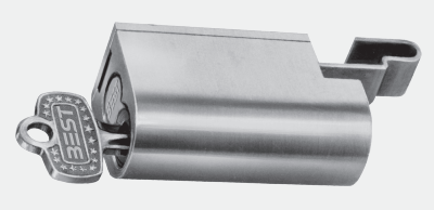 Best 3S Series Sliding Panel Lock, Aluminum Finish