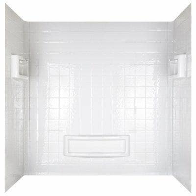 Delta Faucet Co 39094-HD Distinction Bathtub Wall Surround Set, White, 3-Pc.