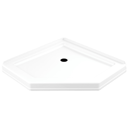 Delta Faucet Co  B79912-3838-WH Neo Angle Shower Base, Single Threshold, Bright White, 38.25 x 38.25-In.