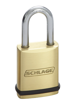 Schlage KS43 Portable Security Brass Padlock, Less FSIC