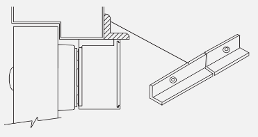 Schlage 420A Angle Bracket For M420/422 Traffic Control Series Electromagnetic Lock