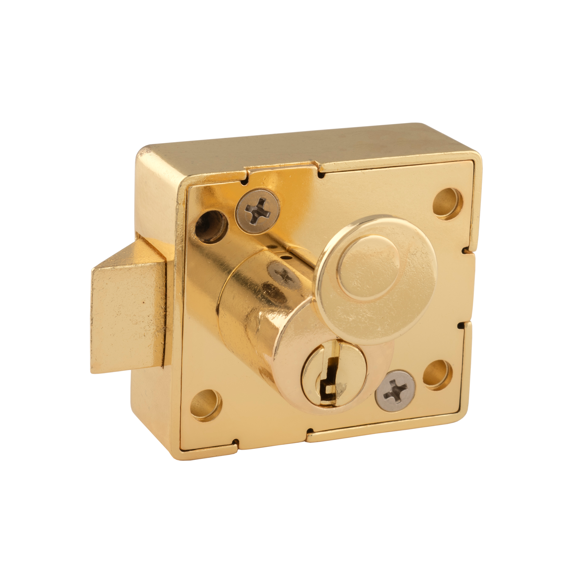 Olympus E5L-RH Enclosure Lock, Spring Latchbolt, Right Hand, Polished Brass