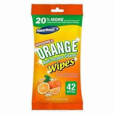 Delta Brands 94067-16 Multi-Purpose Flat Wipes - Orange Citrus