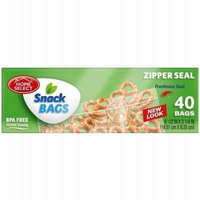 Delta Brands 6075-24 Snack Bags - Zipper Seal