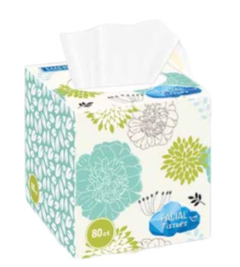 Delta Brands 11260-12 Facial Tissues Cube Box