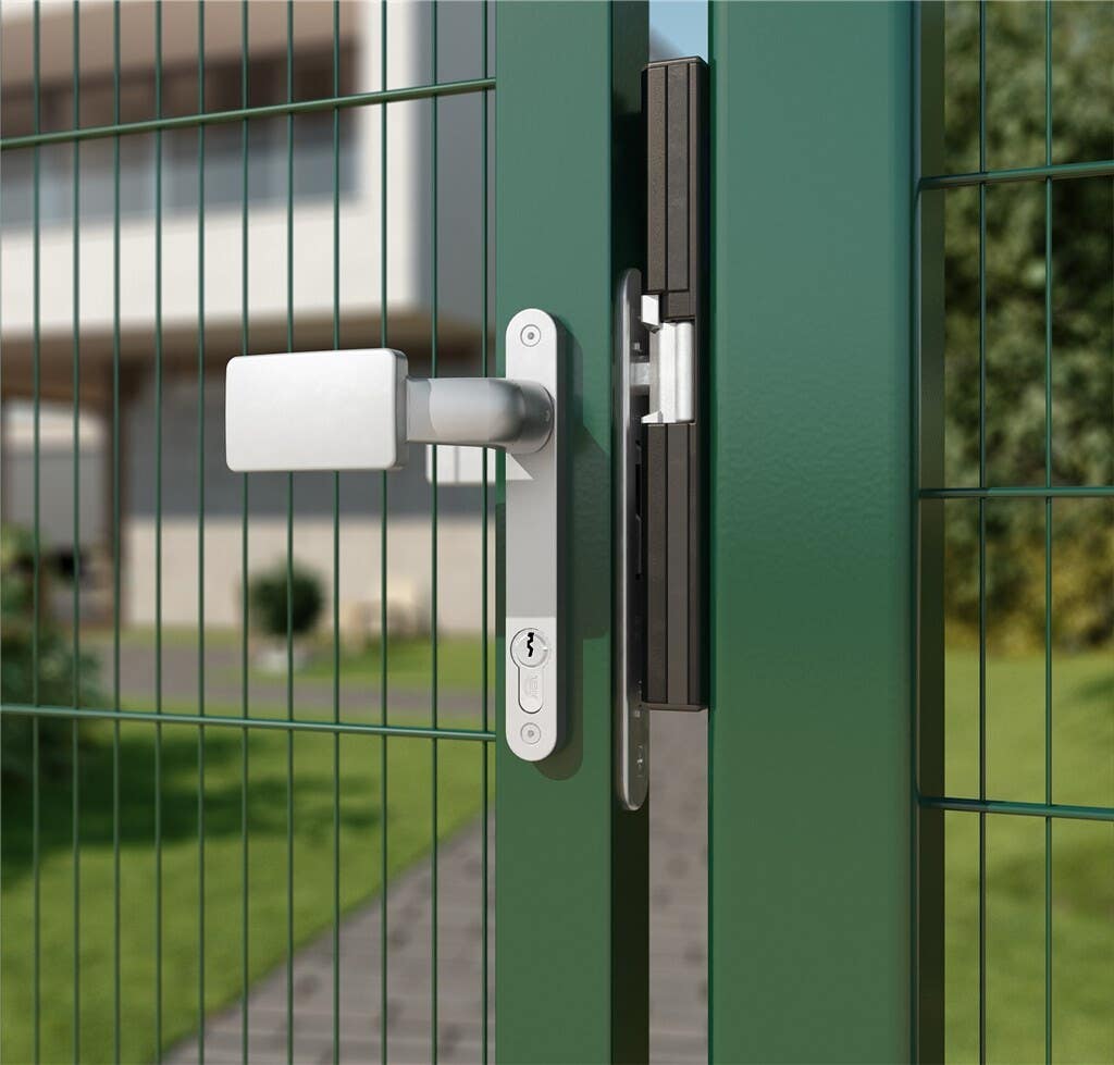 Locinox 3006FIX-9005 Aluminum Anodized Handle Pair w/ Free Exit & Blocking Option, Jet Black