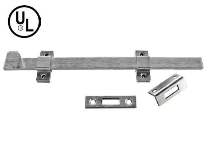 Cal-Royal UL831 UL-Listed Surface Mounted Heavy Duty Surface Bolt,Finish-Satin Chrome