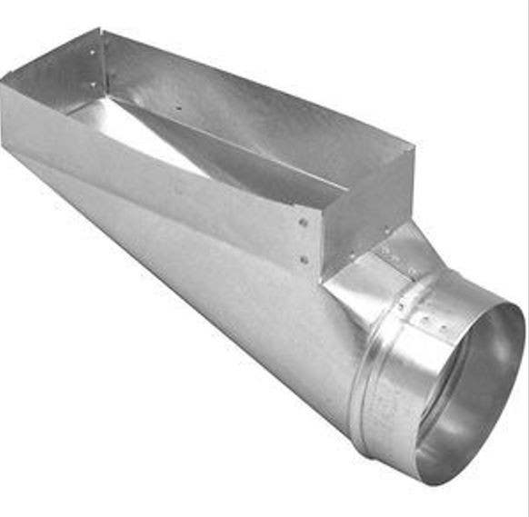 Imperial GV066 HVAC Angle Boot, End Center, Galvanized