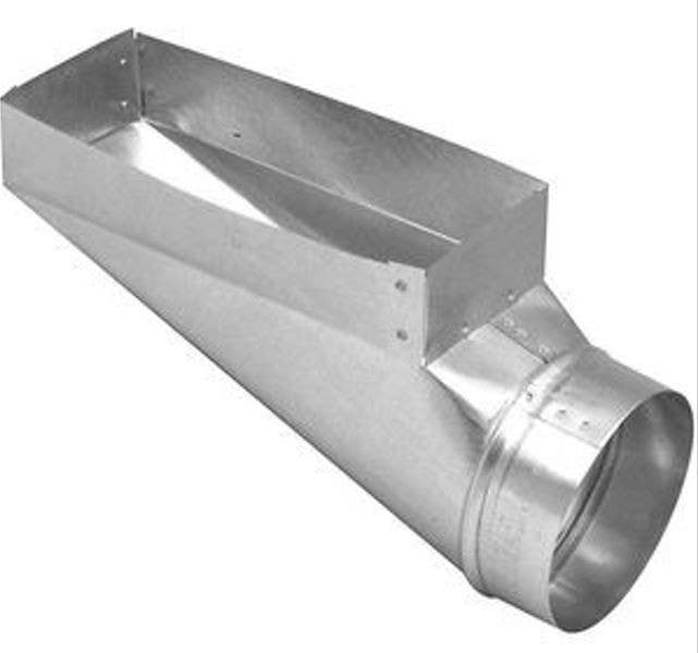 Imperial GV0668 HVAC Register End Boot, Galvanized,  4 x 12 to 6 in