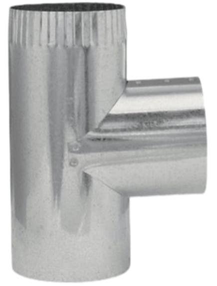 Imperial GV0912 HVAC Straight Tee, Galvanized, 30 Gauge, 3 x 3 x 3 in