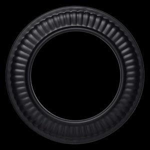 Imperial BM009 Black Stove Pipe Trim Collar, 24-Gauge