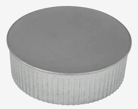 Imperial GV0734 HVAC Duct Pipe Round End Cap/Plug, 30 Gauge, Galvanized, 5 in