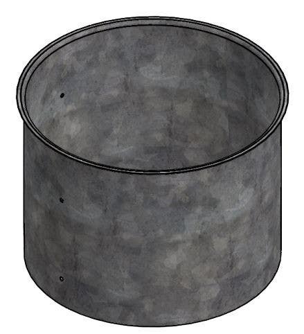 Imperial GV0926-C HVAC Duct Pipe Flue Thimble, Adjustable, Galvanized, 6 x 7 x 8 in