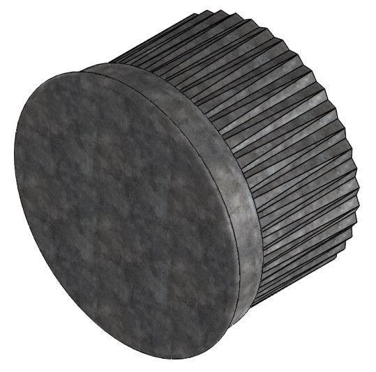 Imperial GV0732 HVAC Duct Pipe Tee Cap/Plug With Crimp, Galvanized, 30 Gauge, 3 in